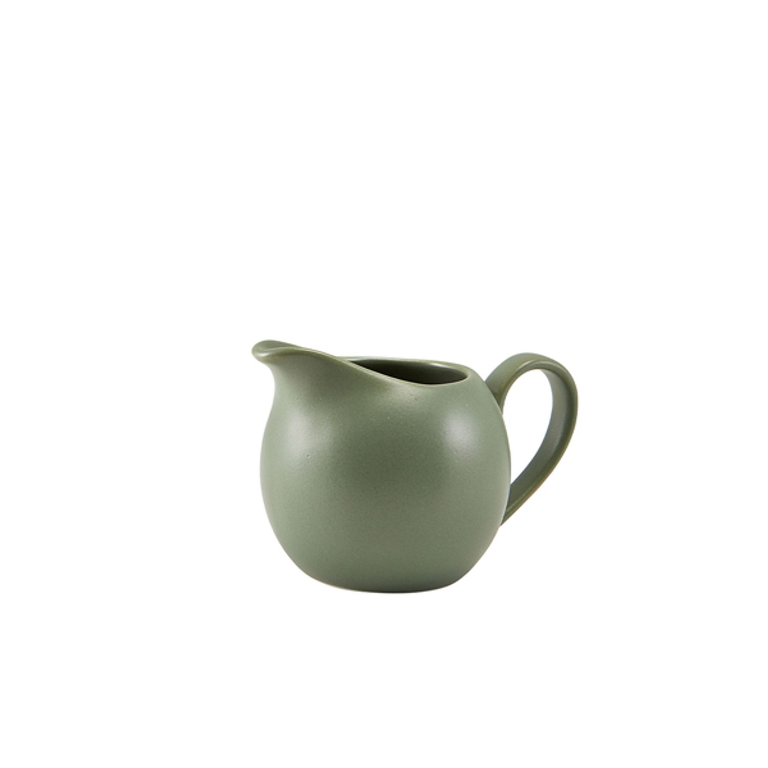 Genware Porcelain Matt Sage Jug 14cl/5oz- you get 6