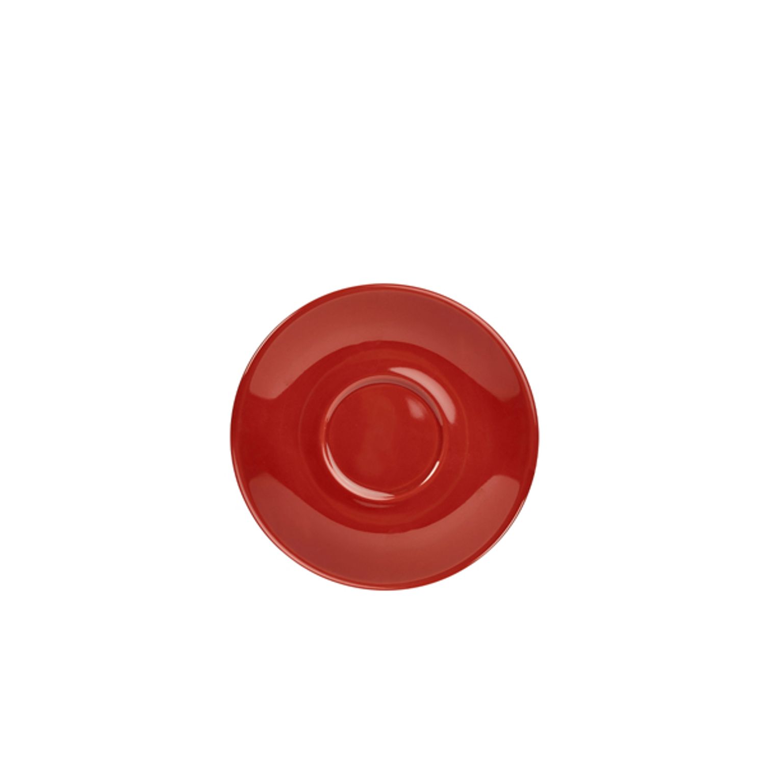 Genware Porcelain Red Saucer 13.5cm/5.25in- you get 6