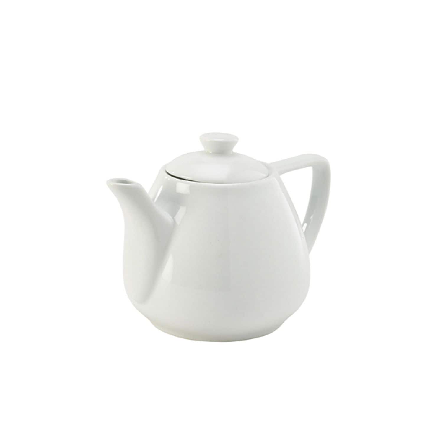 Genware Porcelain Contemporary Teapot 45cl/16oz- you get 6