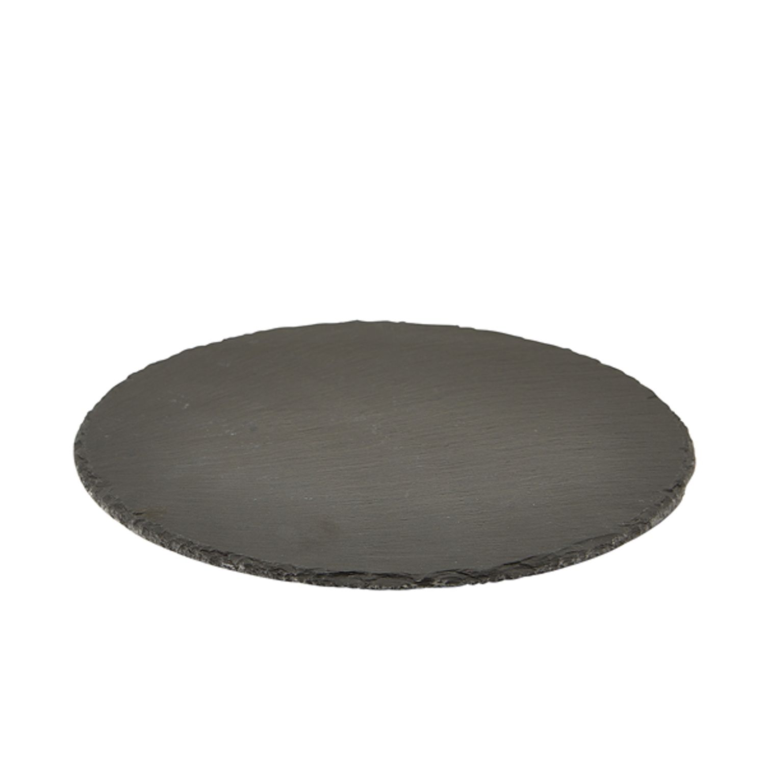Genware Natural Edge Slate Platter 30cm Round- you get 6