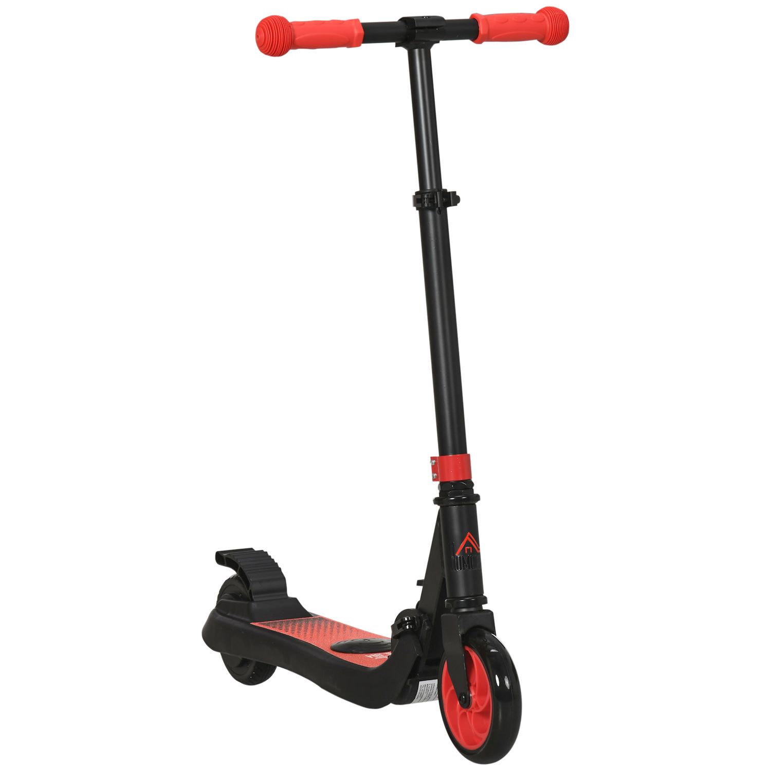 HOMCOM Folding Electric Scooter with Rear Wheel Brake - Red