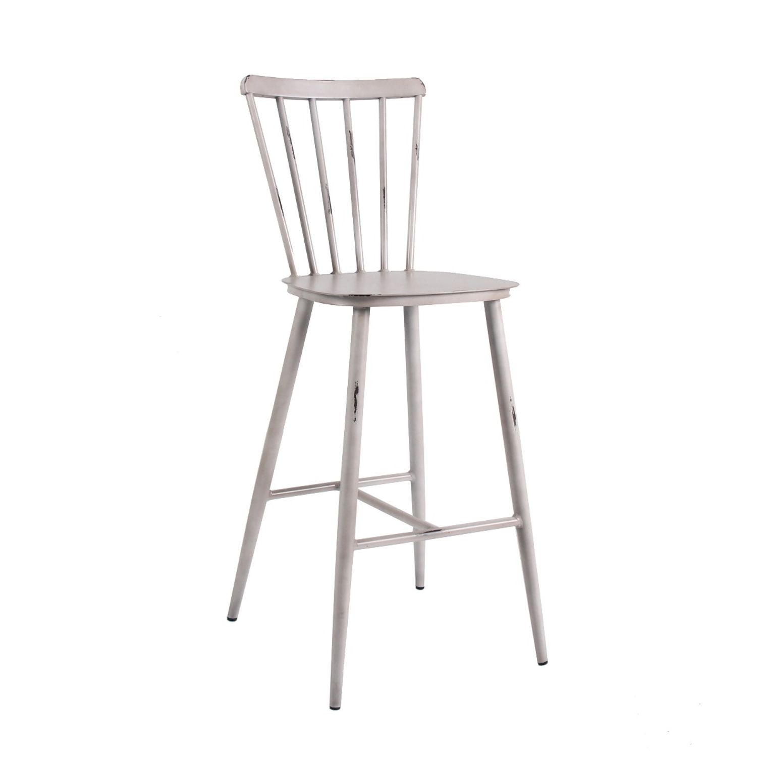 Brackenstyle Commercial Vintage White Pula Bar Chair for Restaurants, Bars and C