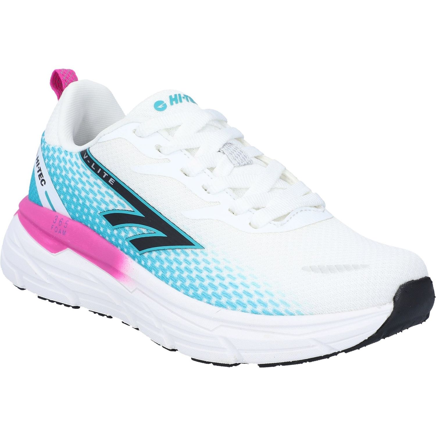 Hi-Tec Promenade Bright White/Black Trainers Shoes For Female - Size 8