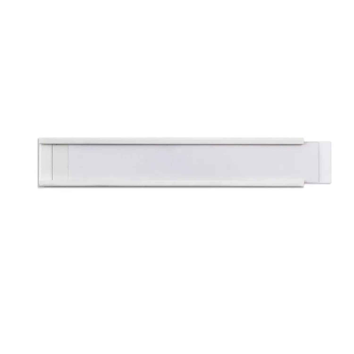 Beaverswood Magnetic PVC Label Holder Clear with White Card for Shelving and Rac