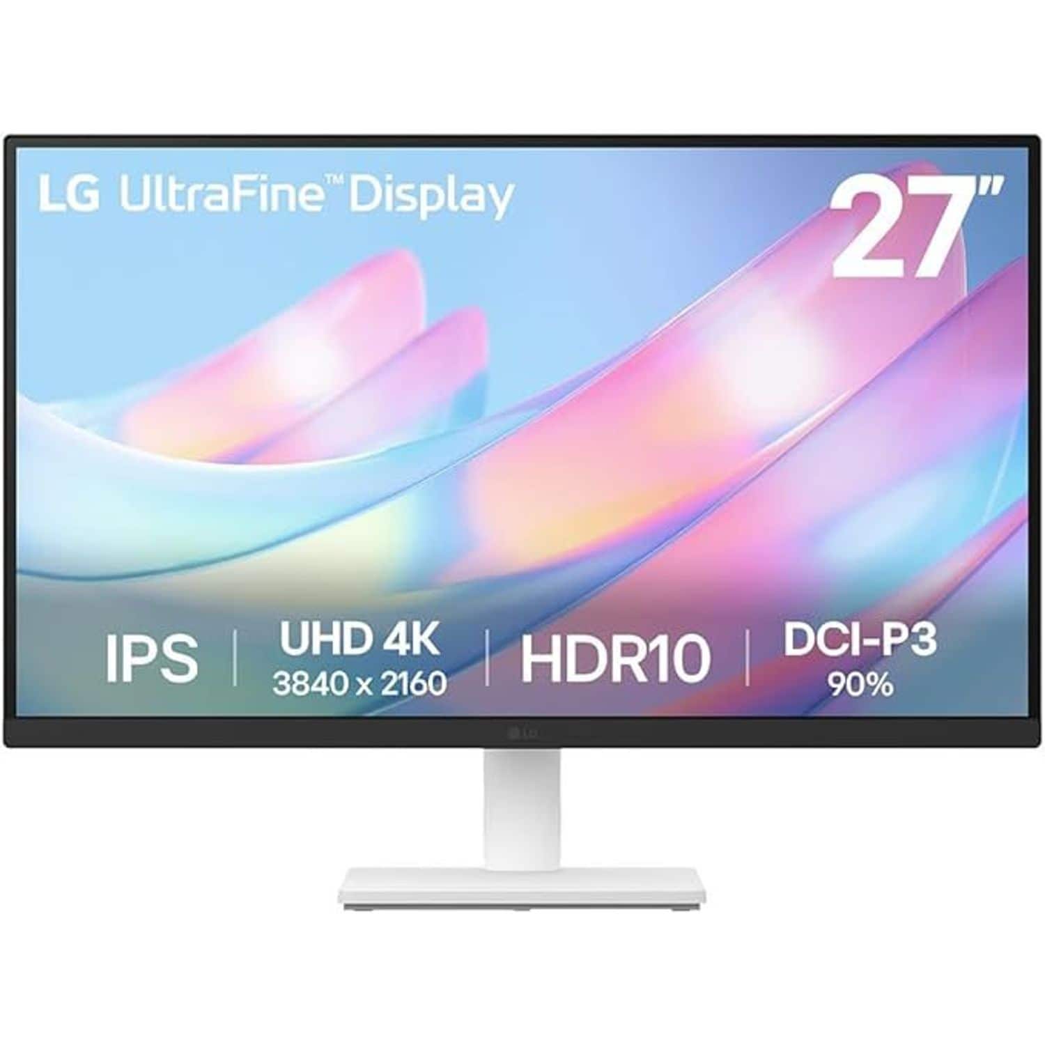 Lg US550 27 Inch 3840 x 2160 Pixels 4K Ultra HD IPS Panel HDMI DisplayPort White
