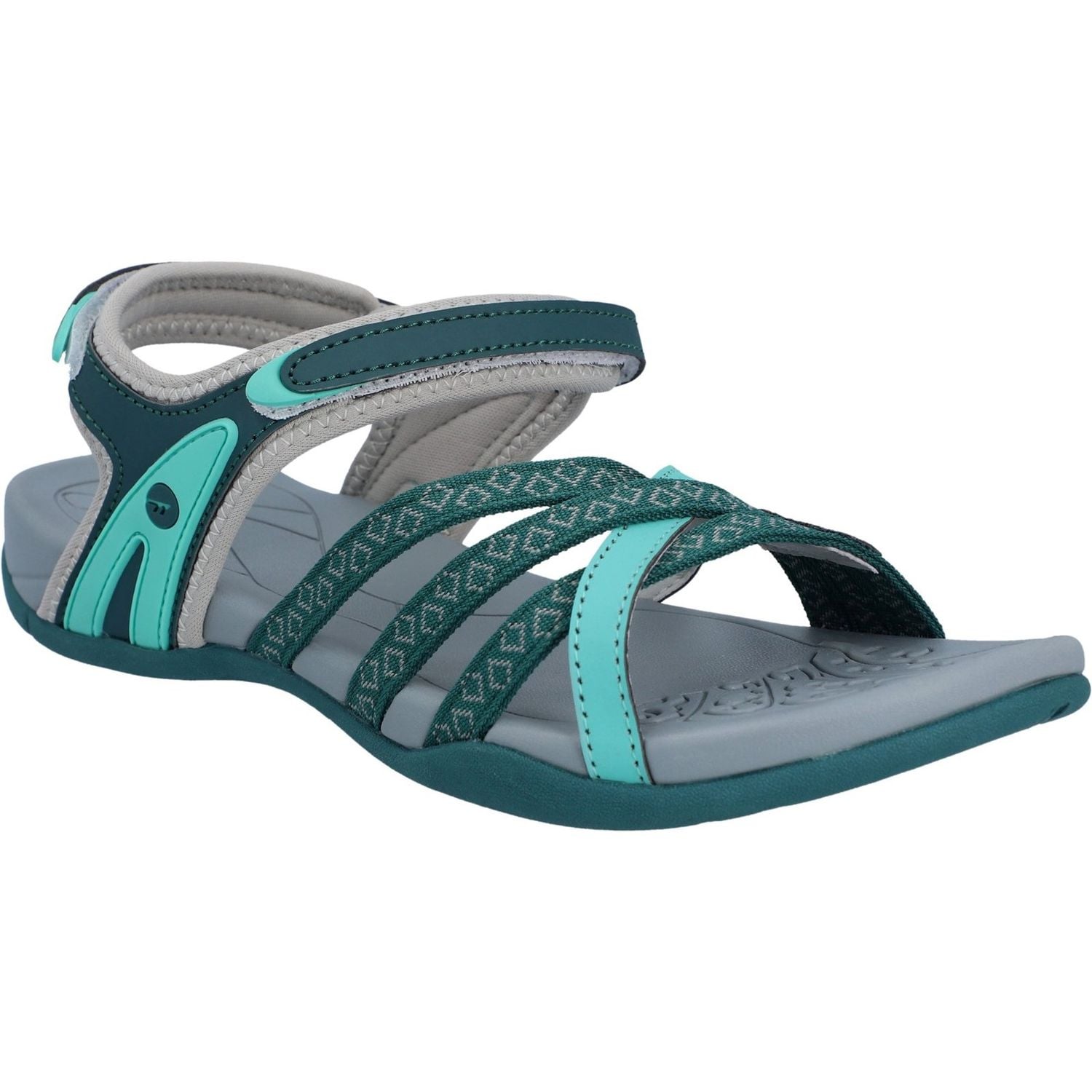 Hi-Tec Savanna II Sandal Dark Moss/Aquatic Wave Size 7 Female