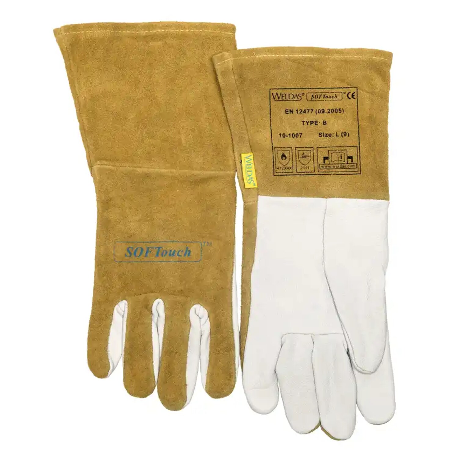 Weldas SOFTouch Goat Skin TIG Welders Glove 10-1007 - Large