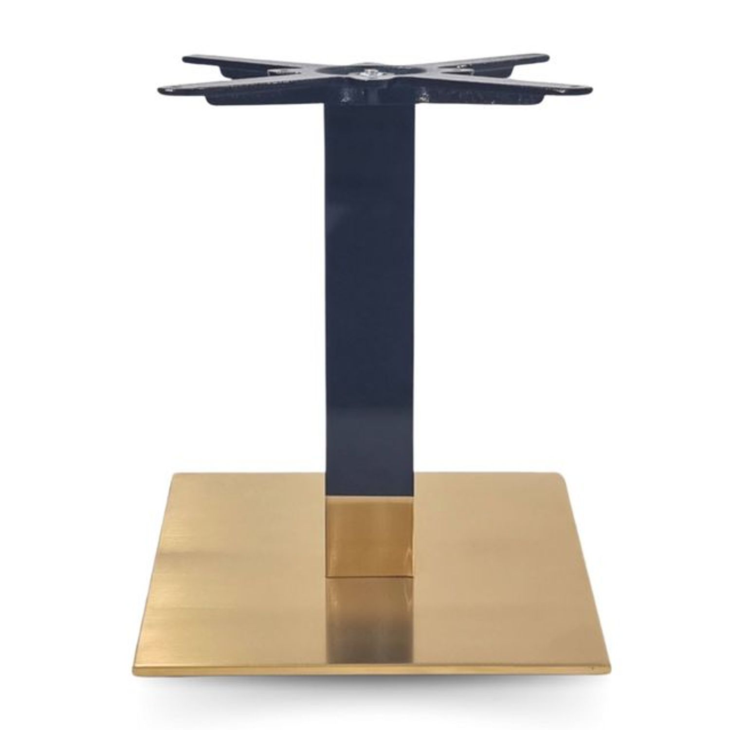 Cava Black Gold Square Cast Iron Table base Small Coffee 480mm