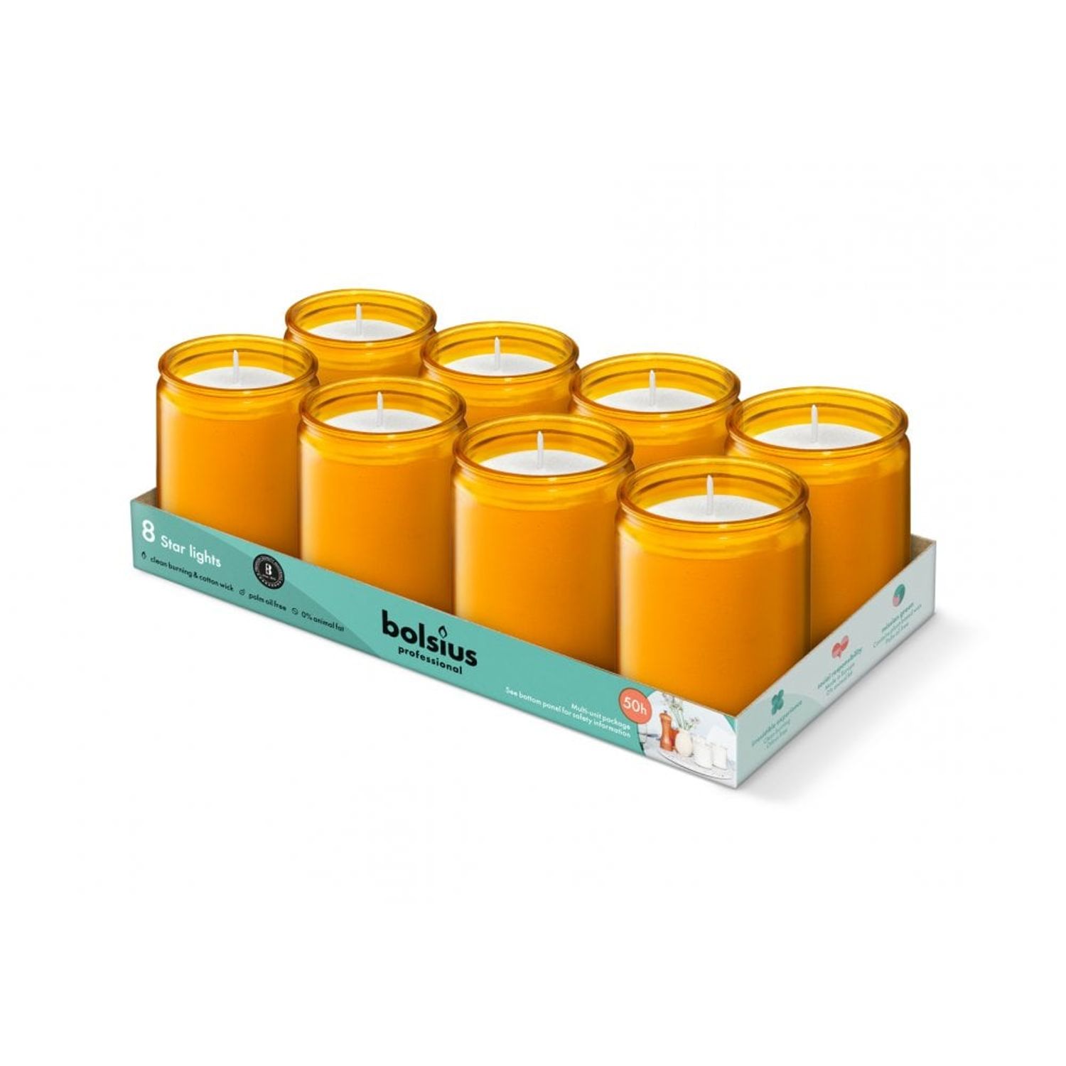 SUPMAN Candle Starlight Amber - Pack of 8