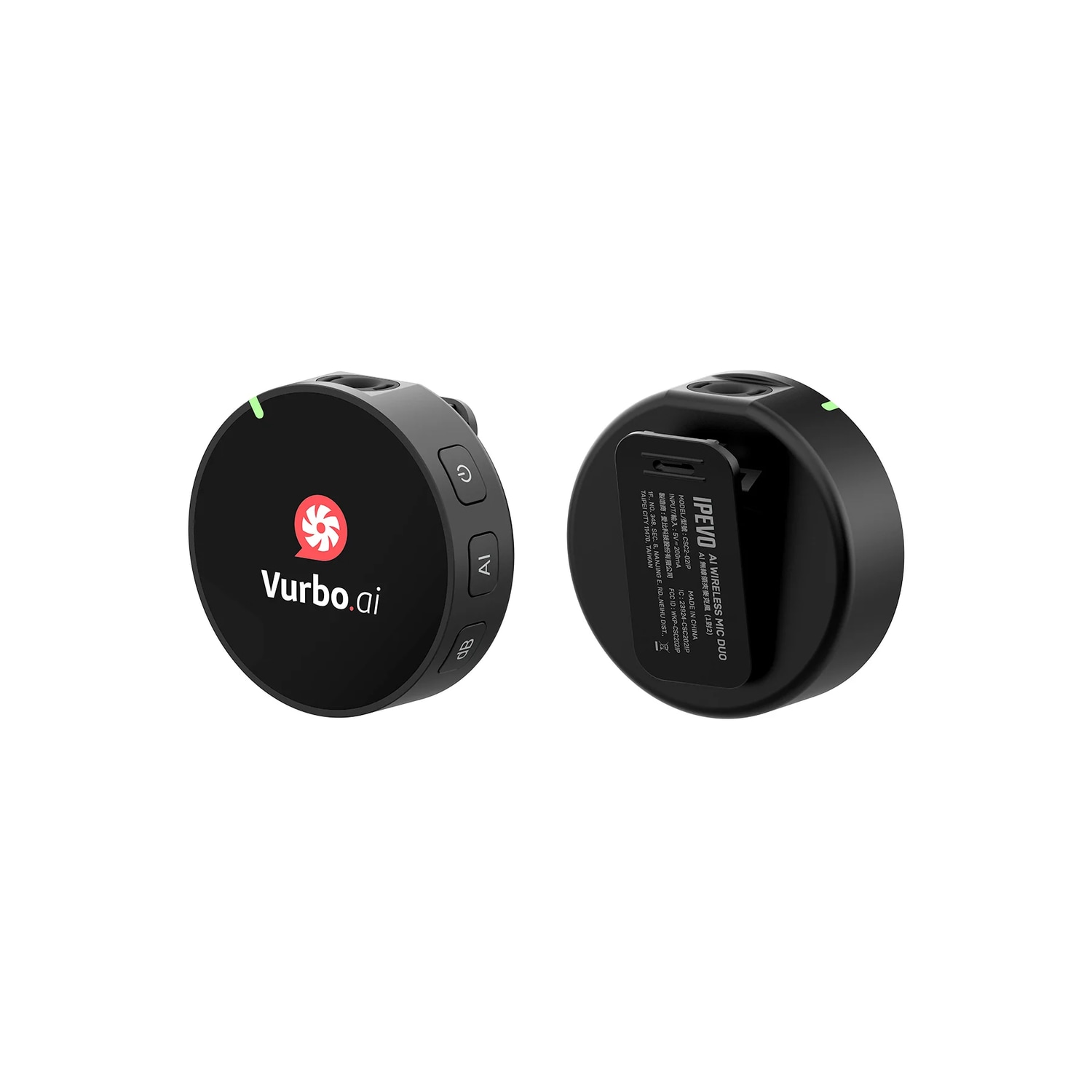 Ipevo Ai Wireless Mic Duo (+ Vurbo.ai Adv-10Hr)