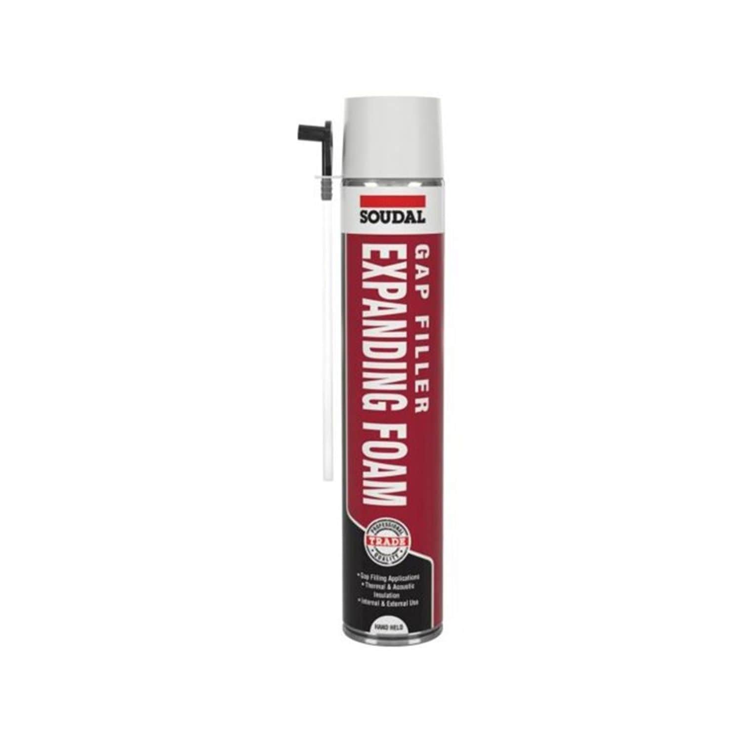 Soudal Gap Filler Expanding Foam Hand Held Champagne 750ml