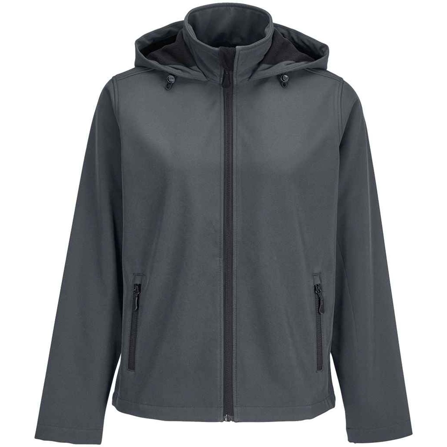 SOL'S Ladies Race Hooded Soft Shell Jacket Charcoal Size Extra Large