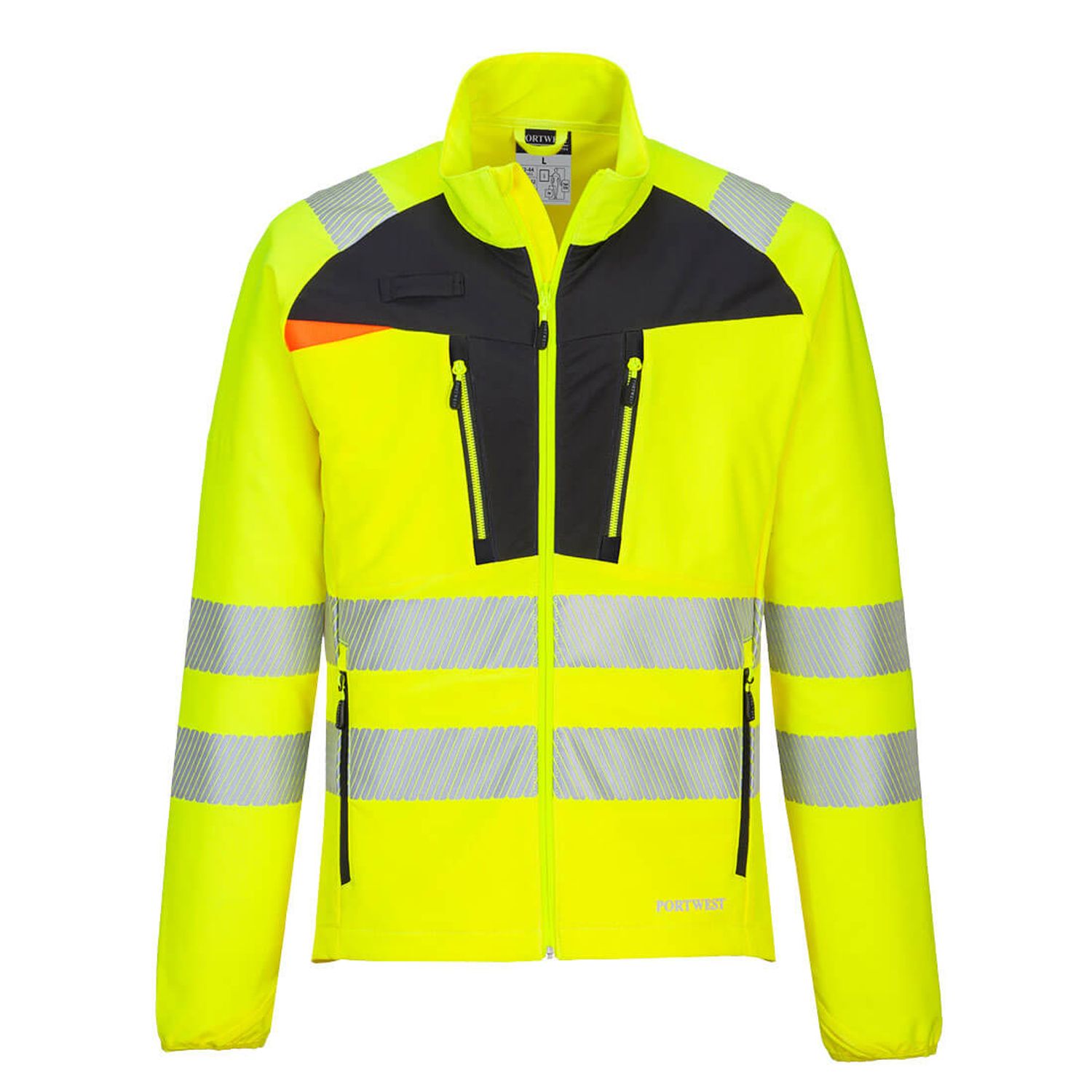 Portwest DX4 Hi-Vis Lightweight Mid Layer Yellow/Black Size 5XL Regular
