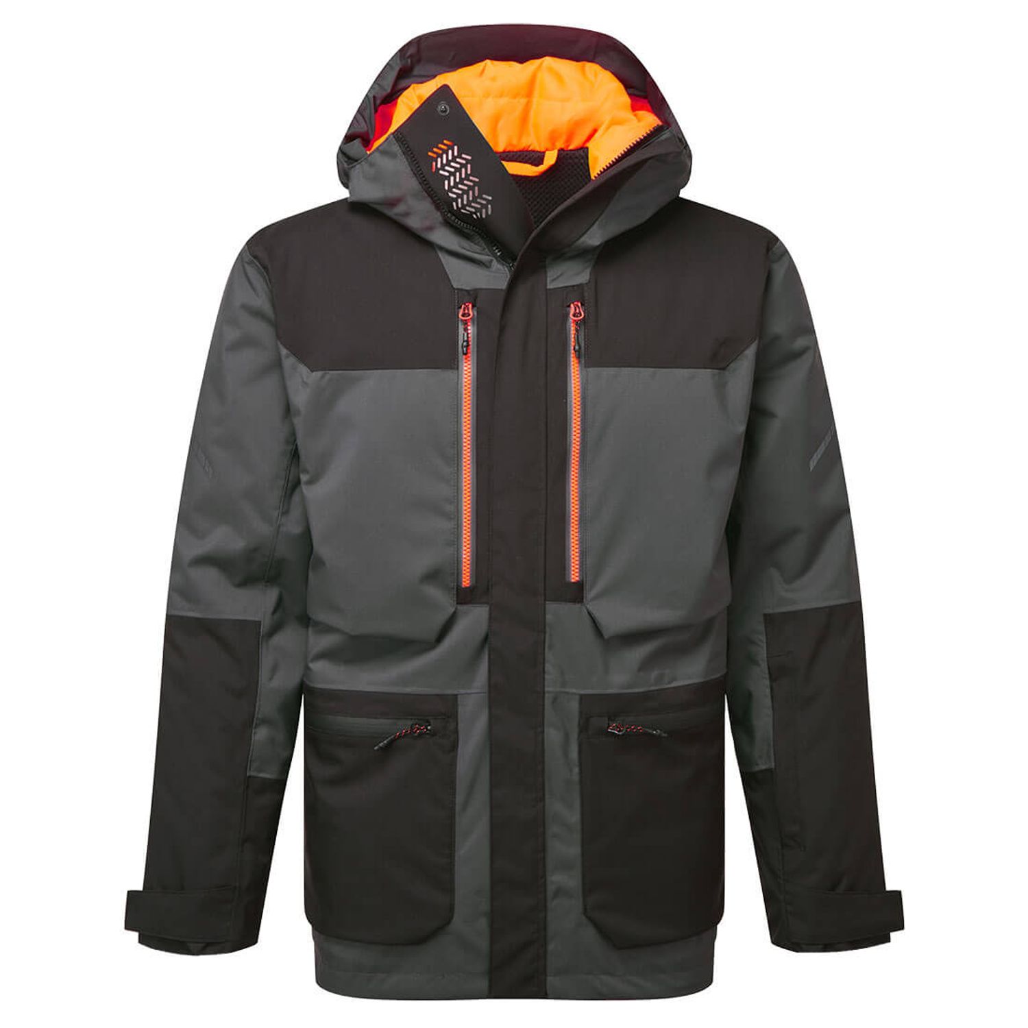 Portwest EV4 Winter Parka Jacket Metal Grey Tall Size 3XL Tall