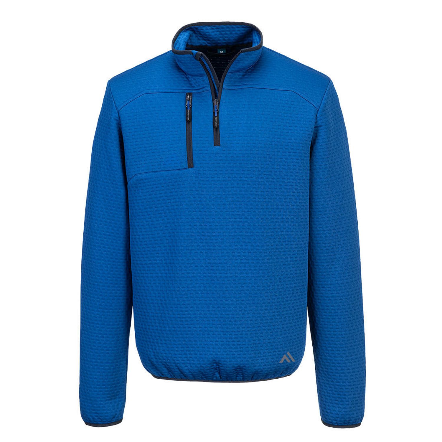 Portwest KX3 Textured 1/4 Zip Sweatshirt Quartz Blue Size Large  Regular