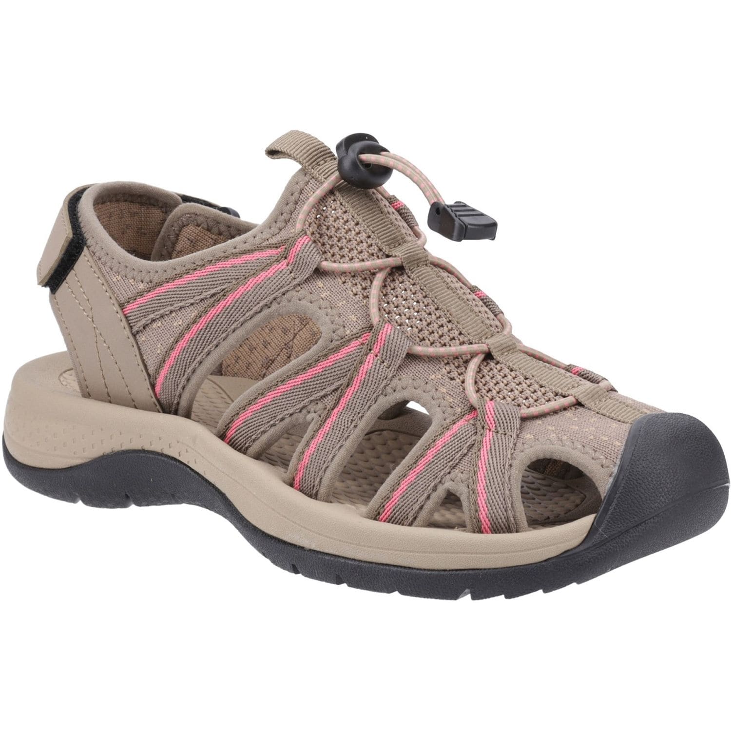Cotswold Upton Sandal Taupe/Pink Size 39 Female