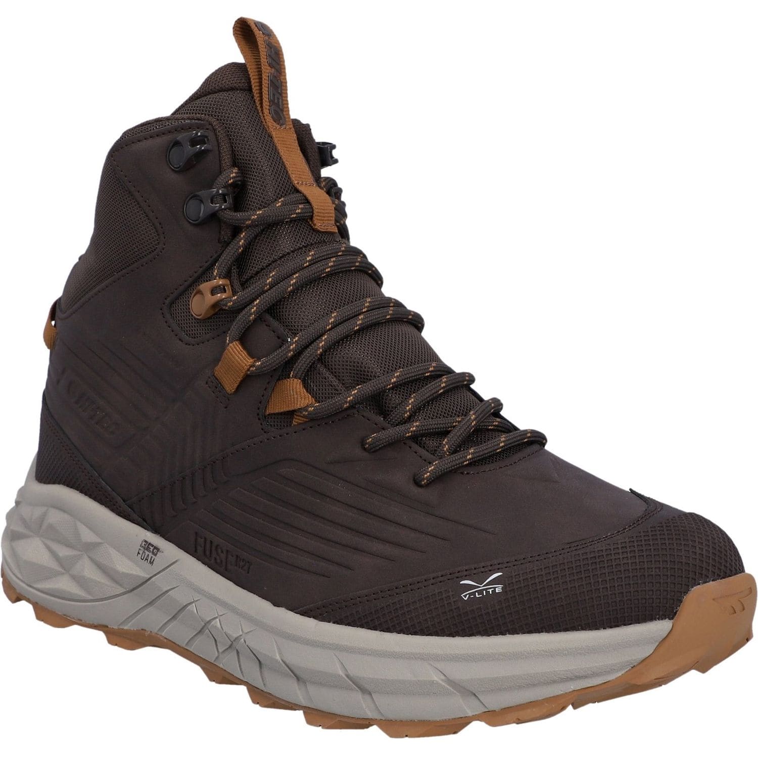 Hi-Tec Fuse Trek Mid Hiking Boots Steel/Charcoal/Bright Marigold Size 13 Male