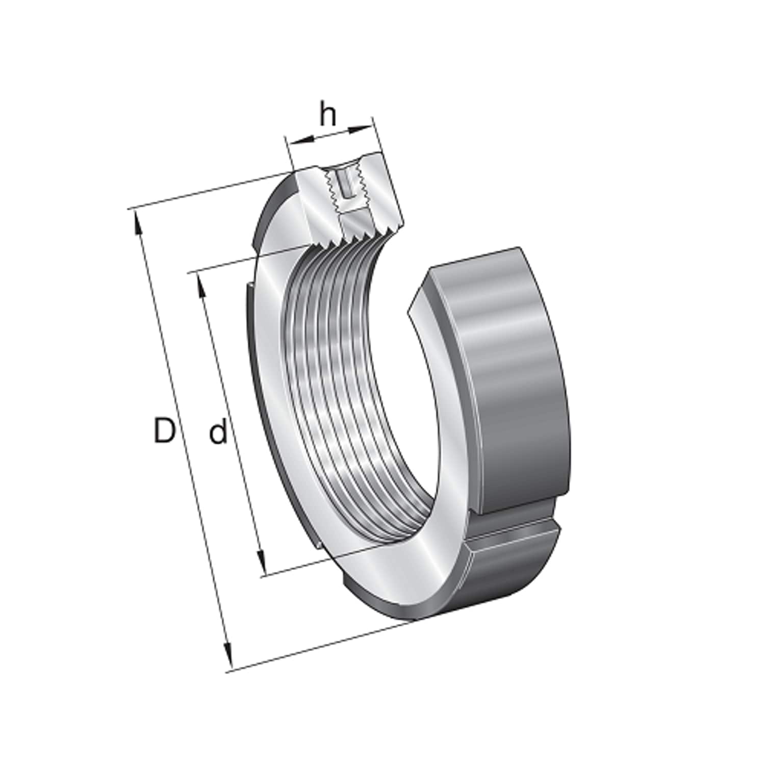 INA Precision Lock Nut - ZM-25