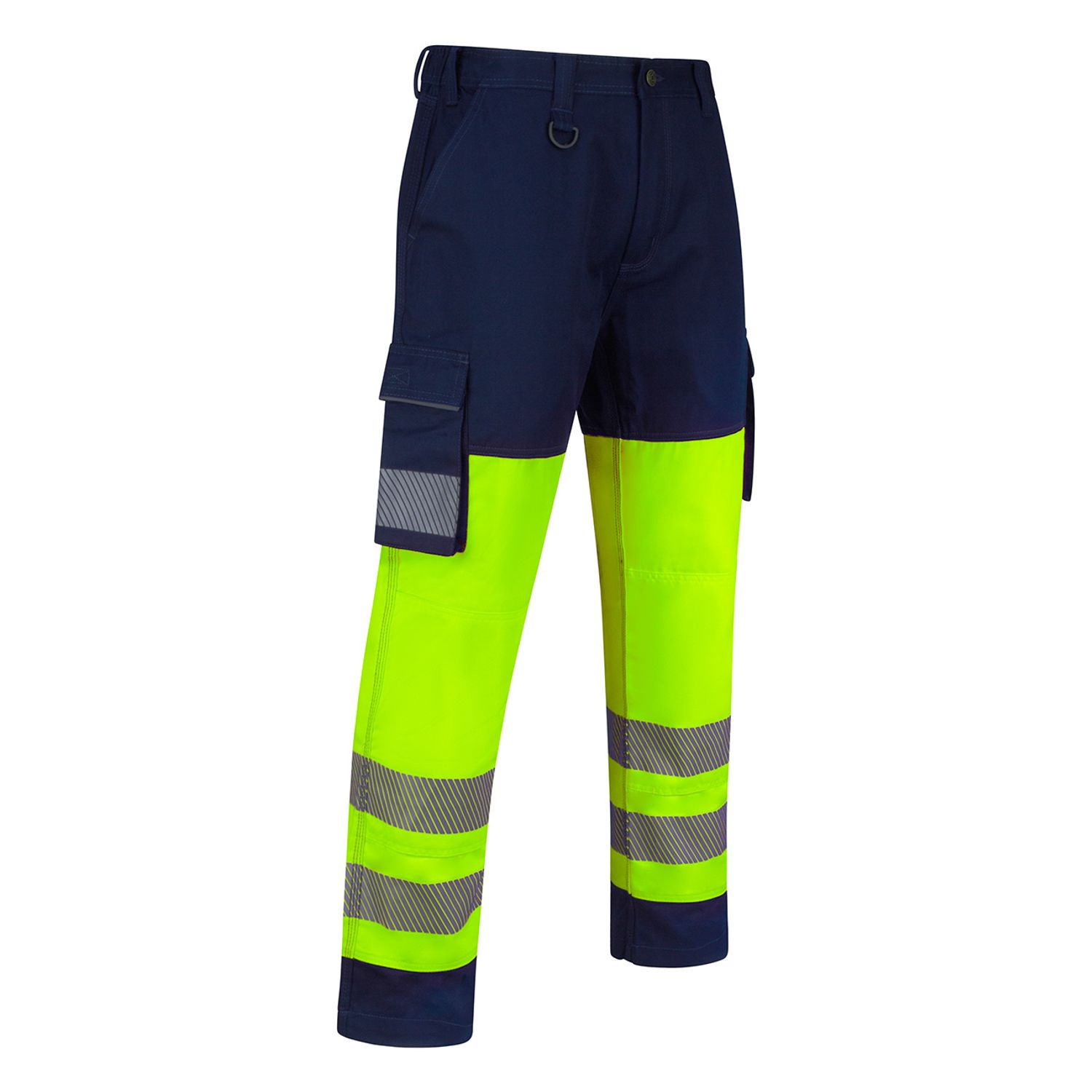 Beeswift Guardian Hi-vis Safety Combat Trousers Saturn Yellow/Navy Size 30S