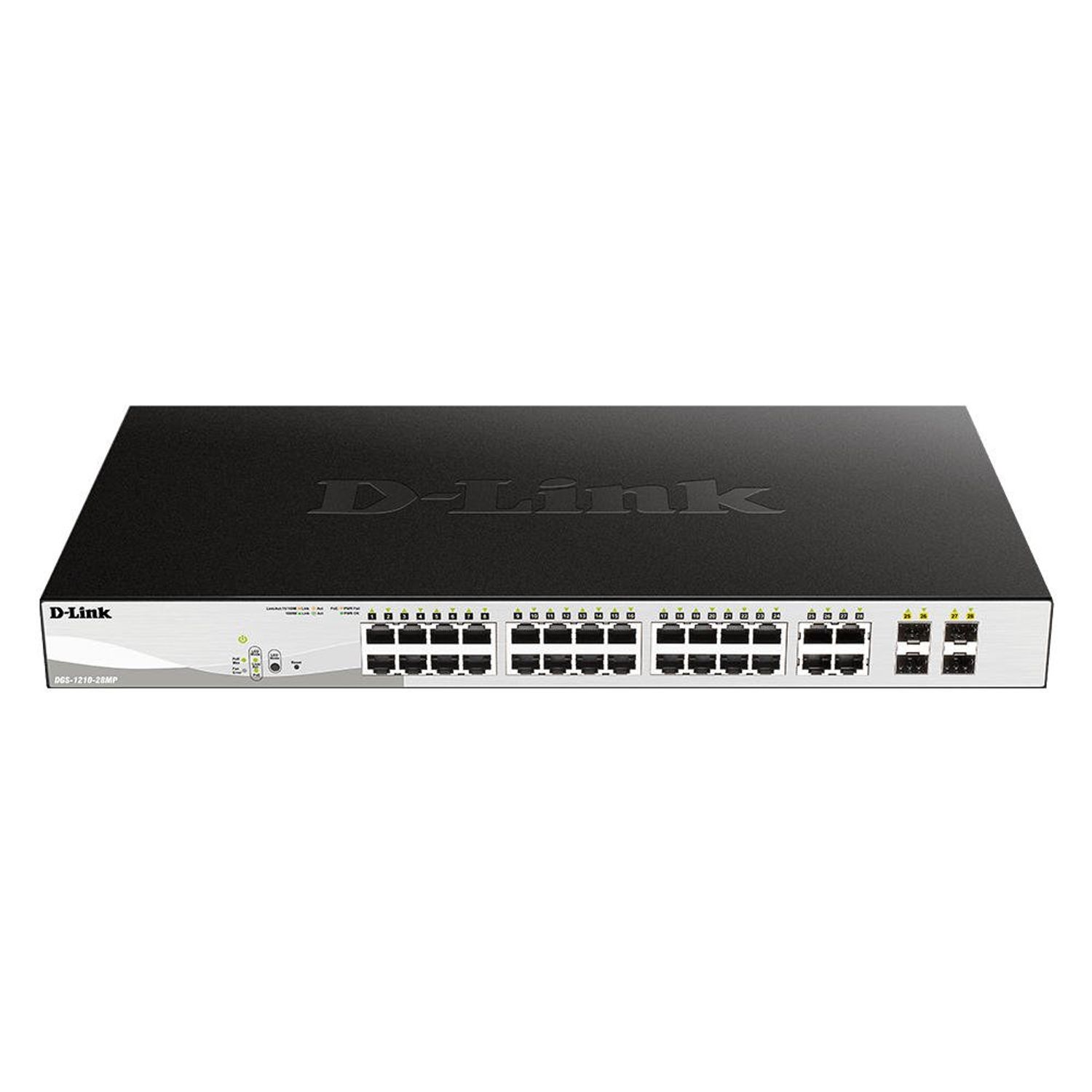 D-Link 28 Port Gigabit PoE Smart Managed Switch - 24 x 10/100/1000BASE-T PoE Por