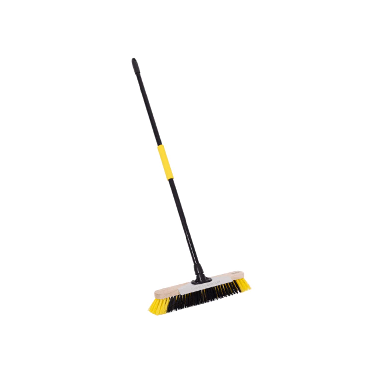 Bulldozer Soft Dual Fill Wooden Broom with Metal Handle - 457mm (18in)