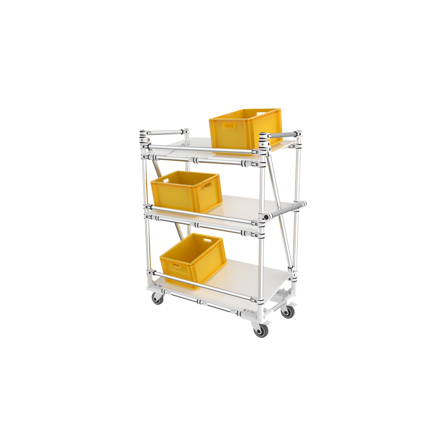 Trilogiq UK 3 Level Mobile Ergonomic Stand - 1050 x 500 x 1300mm