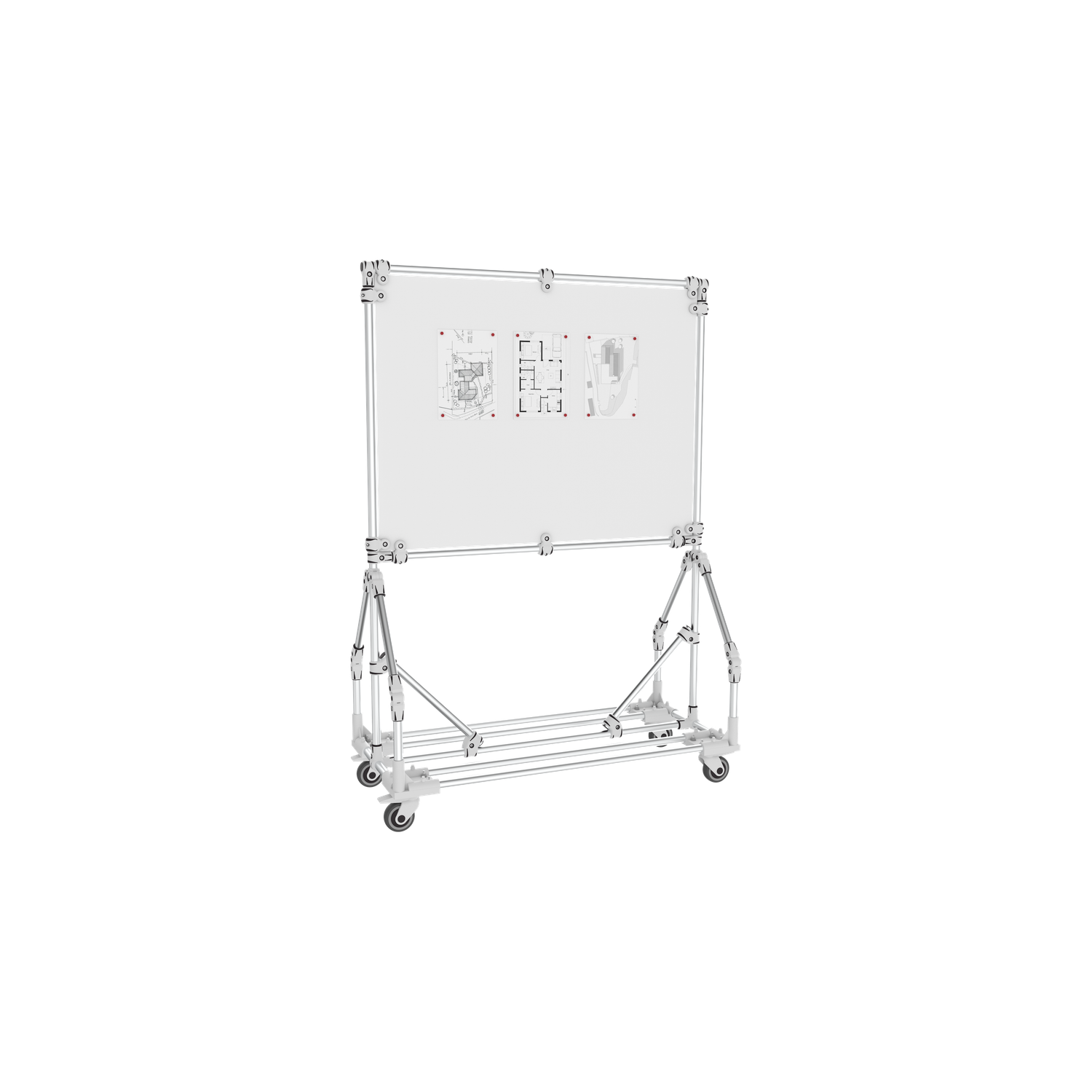 Trilogiq UK Mobile Information Board - 850 x 450 x 730mm