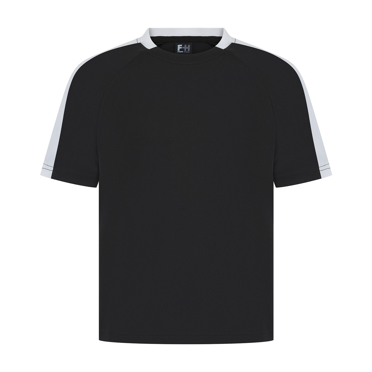 Finden + Hales Kids Team T-Shirt Unisex Black/White9/10