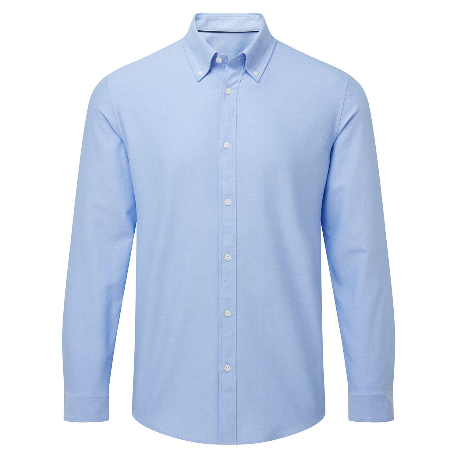 Asquith & Fox Men S Cotton Long Sleeve Oxford Shirt Male Light Blue L
