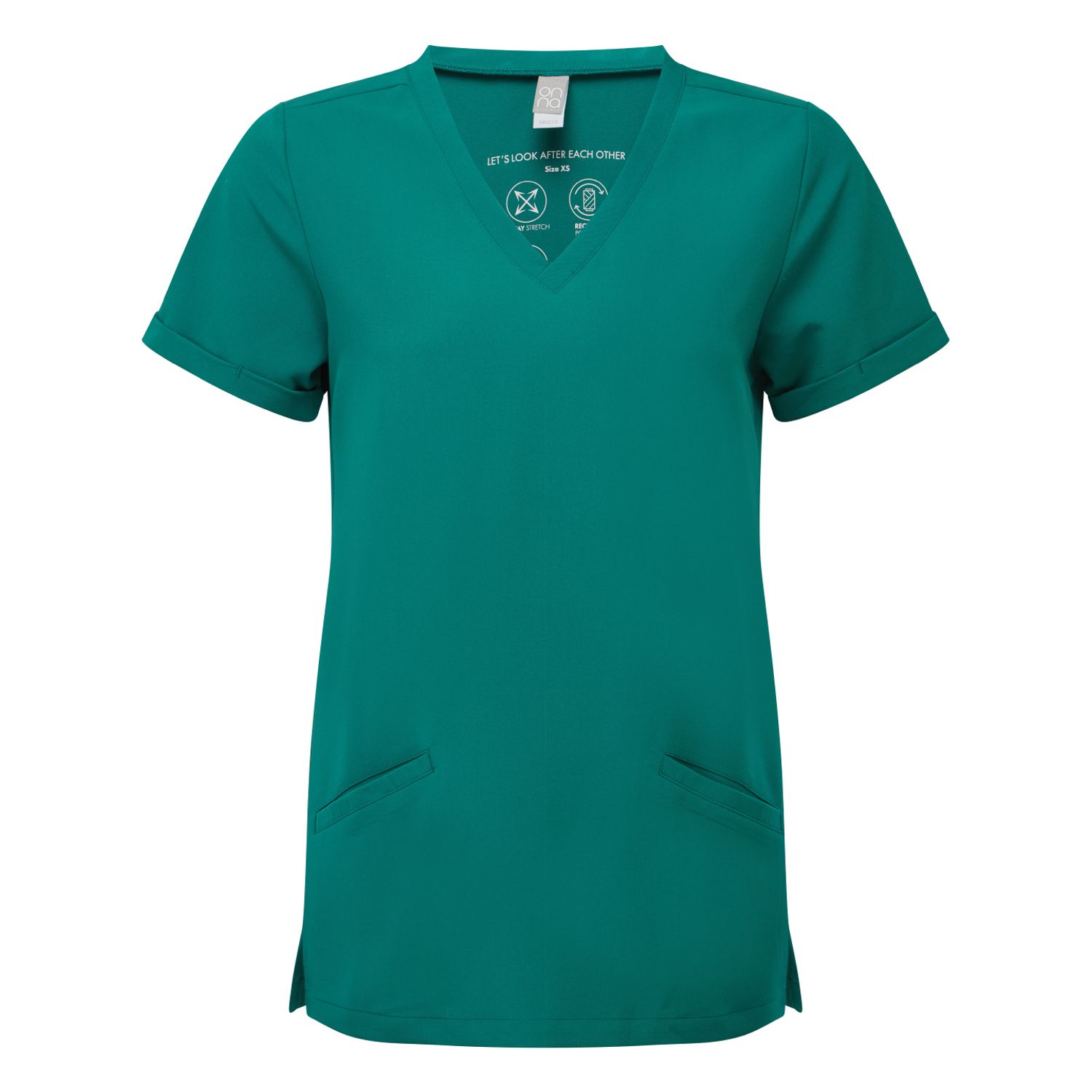 Onna by Premier Women S 'Invincible' Onna-stretch Tunic Female Clean Green4XL