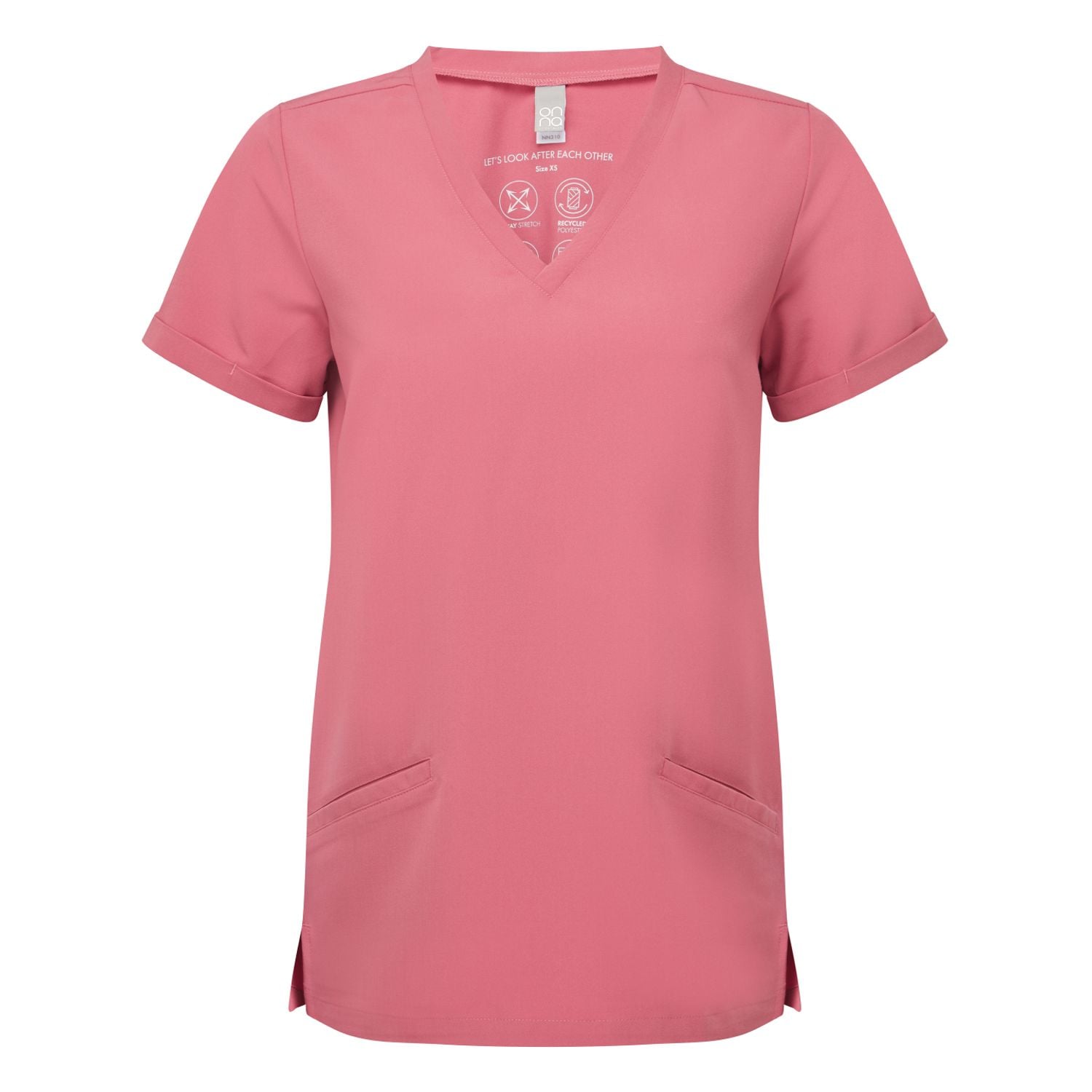 Onna by Premier Women S 'Invincible' Onna-stretch Tunic Female Calm Pink4XL