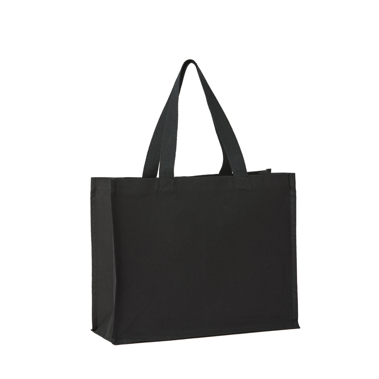Nutshell Recycled Premium Canvas Stand-up Shopper Unisex Black L
