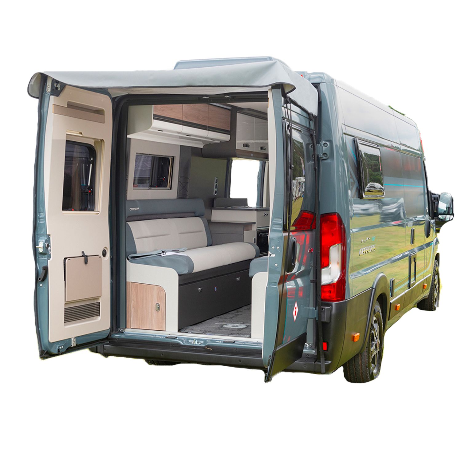 UK Custom Covers Iveco Daily (2014 Onwards) Barn Door Cover - Grey 508