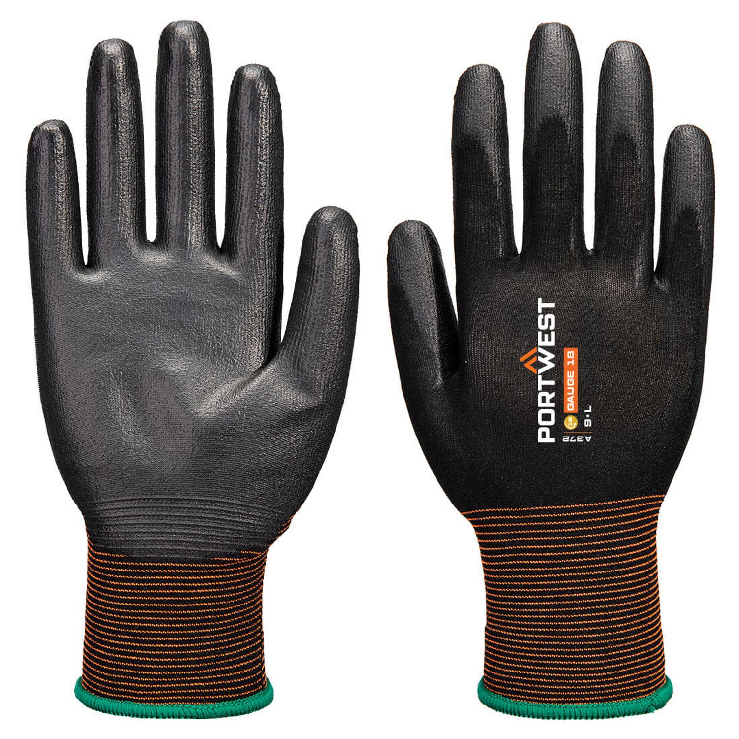Portwest GP Grip 18 PU Black Size  XS Regular