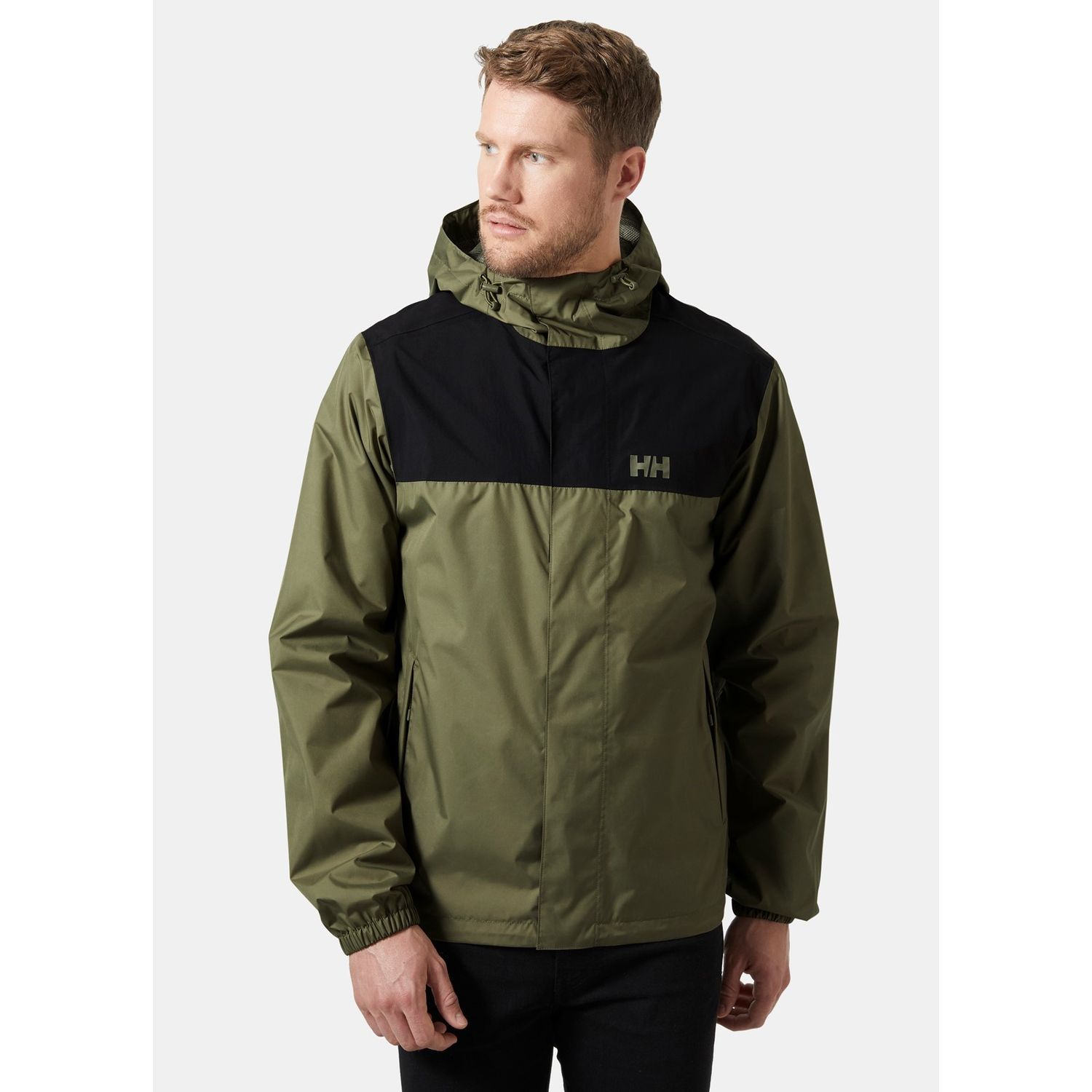 Helly Hansen Vancouver Green Rain Jacket for Male -  Size Sml