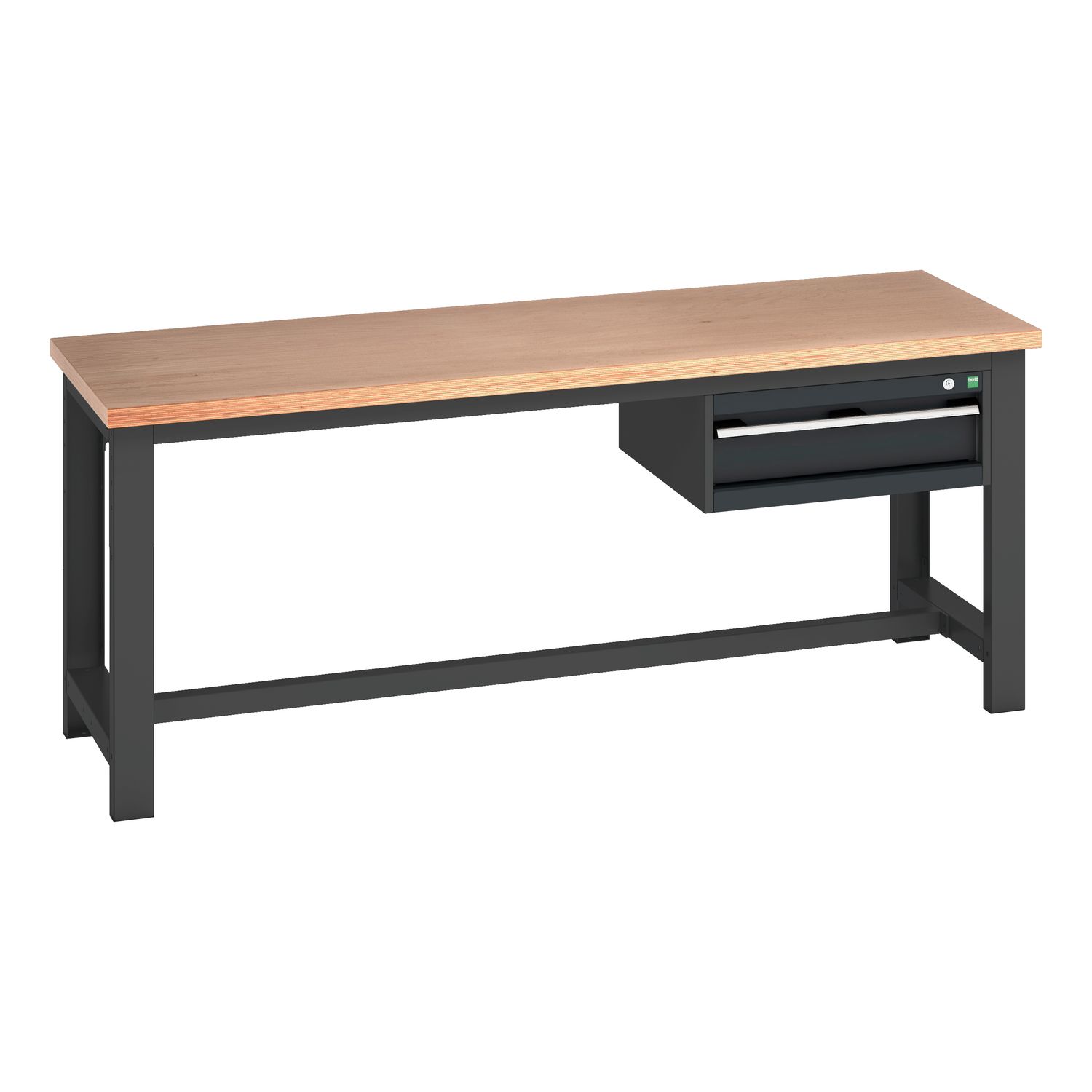 Bott Cubio Framework Bench (MPX) with 1 Drawer Cabinet WxDxH 2000x750x840mm RAL