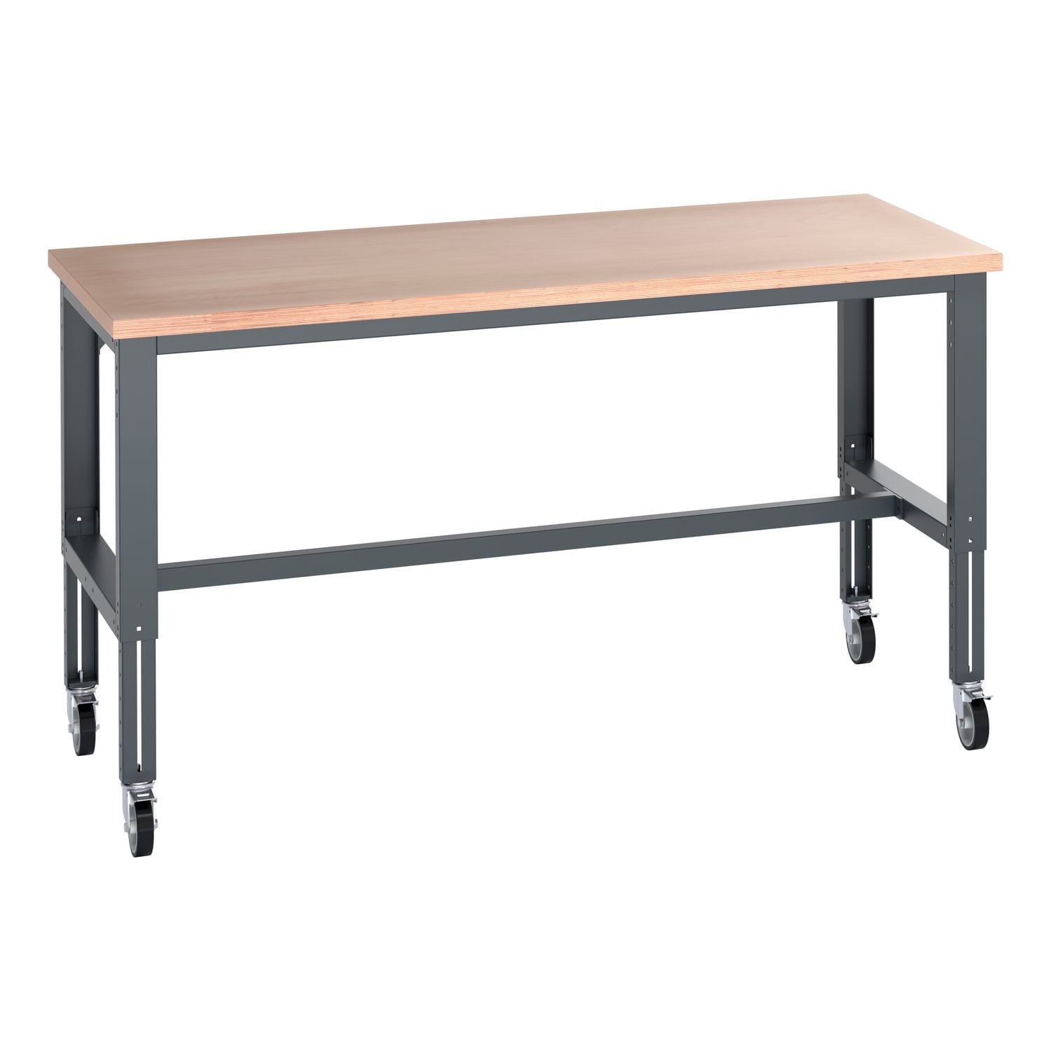 Bott Cubio Mobile Bench Adj Height (MPX) WxDxH 2000x900x840-1140mm Anthracite Gr