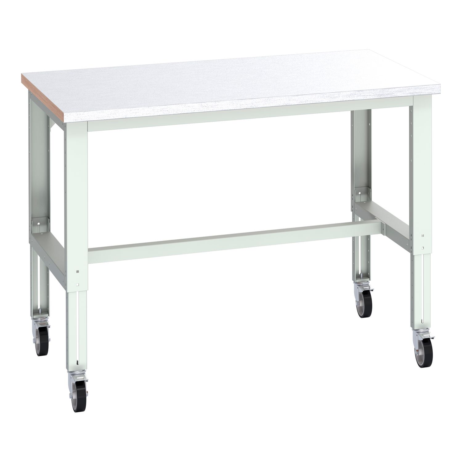 Bott Cubio Mobile Bench Adj Height Steel Clad. WxDxH 1500x900x840-1140mm Light G