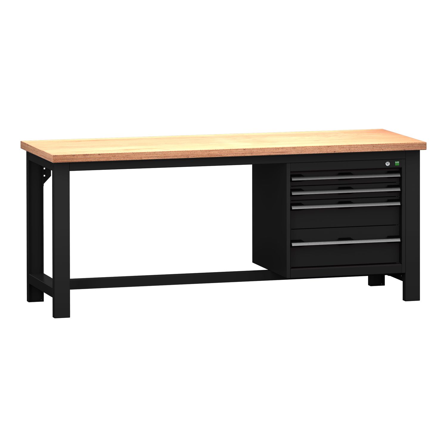 Bott Cubio Framework Bench (MPX) with 4 Drawer Cabinet WxDxH 2000x750x840mm RAL