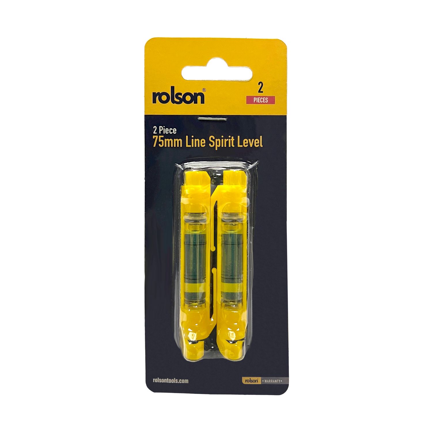 Rolson 2 Piece 75mm Line Spirit Level