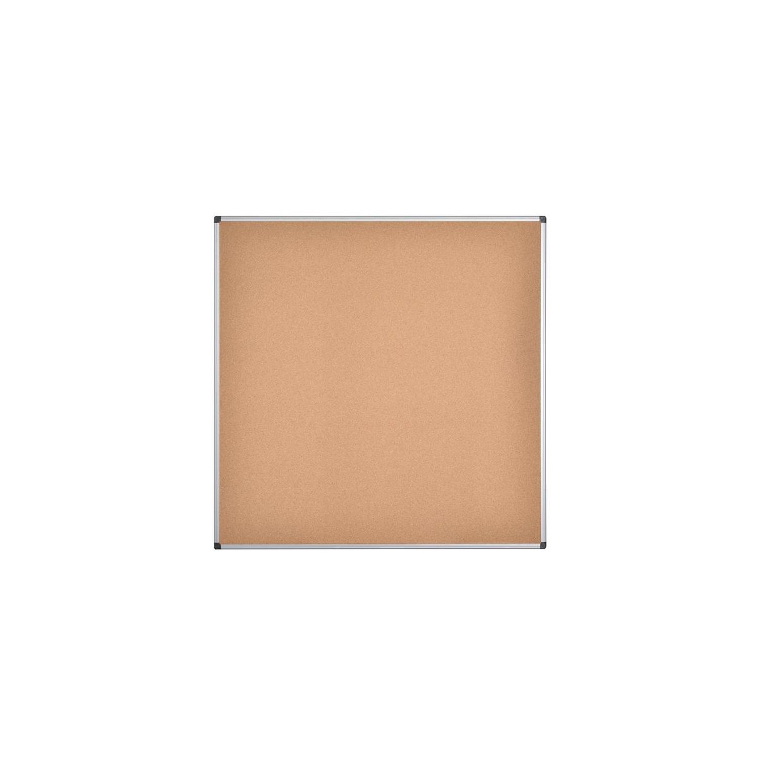 Bi-Office Maya Cork Notice Board Aluminium Frame - 120 x 120cm