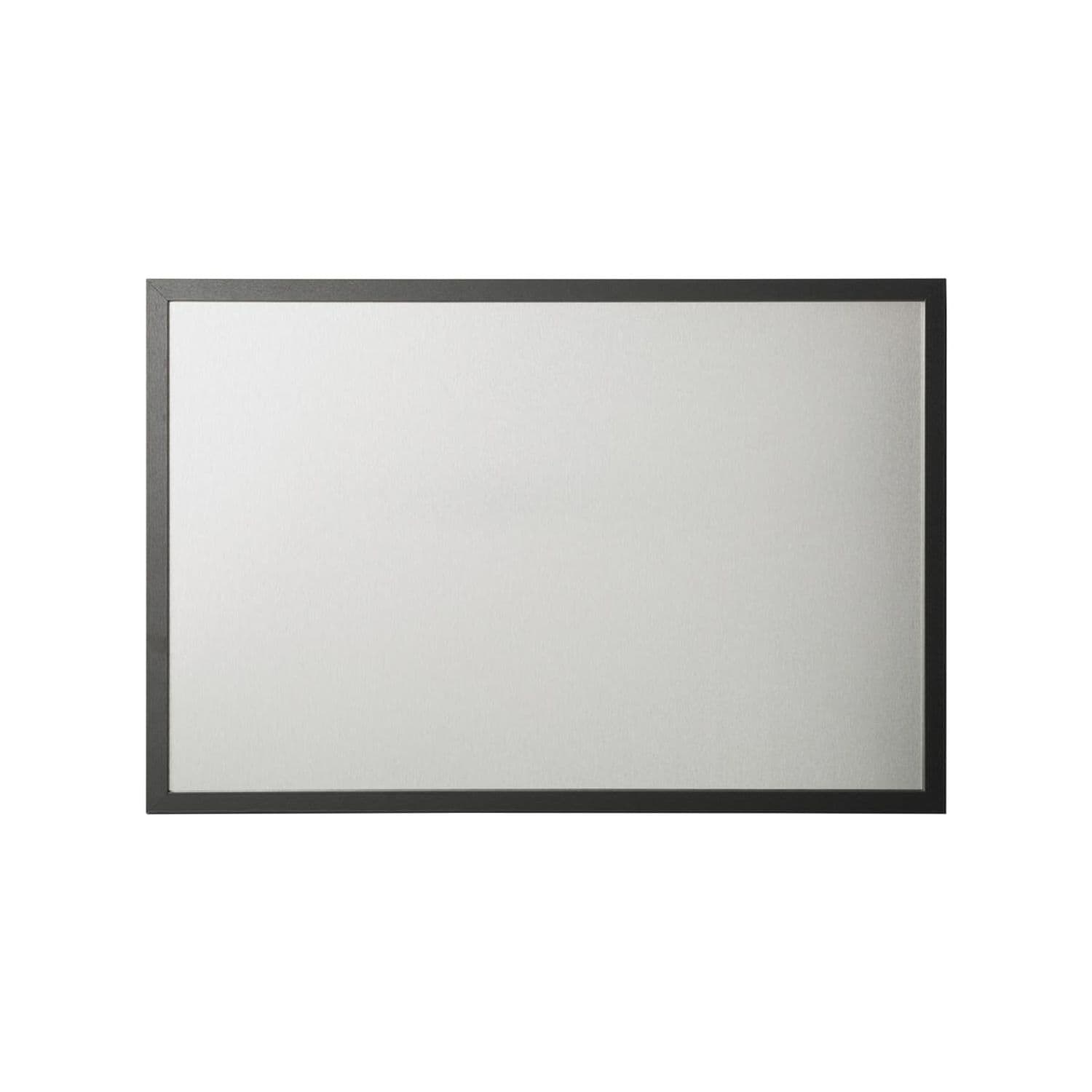 Bi-Office Black Shadow Magnetic Writing Board Silverfinish Steel DryWipe Surface