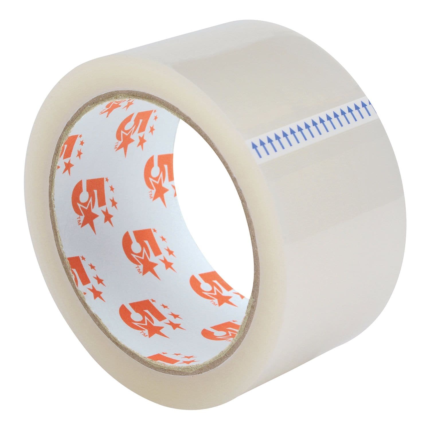 5 Star Clear Tape Roll Large Easy-tear Polypropylene 40 Microns 48mmx66m (Pack o