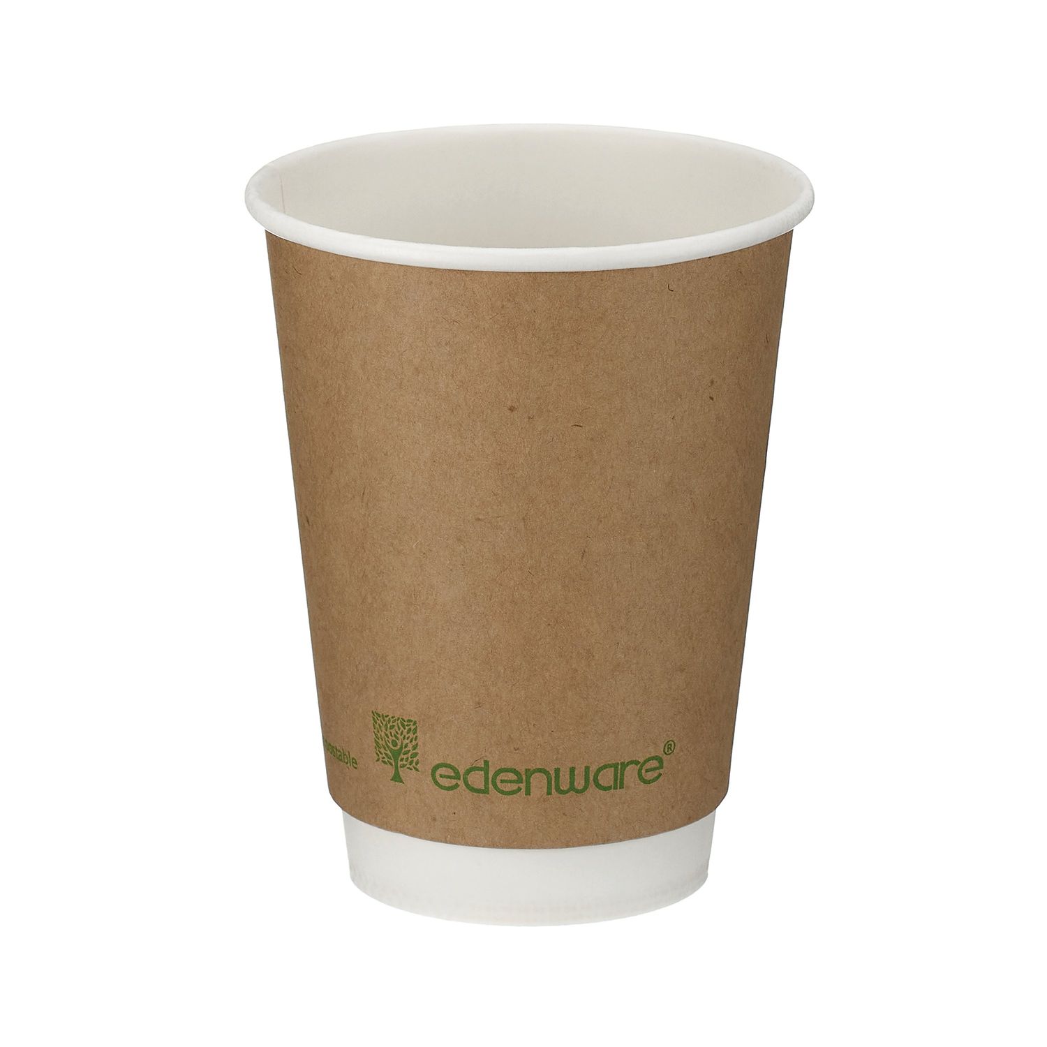Gopak Double Wall Coffee Cup PLA Lined 12oz Kraft (Pack of 500) - B04013