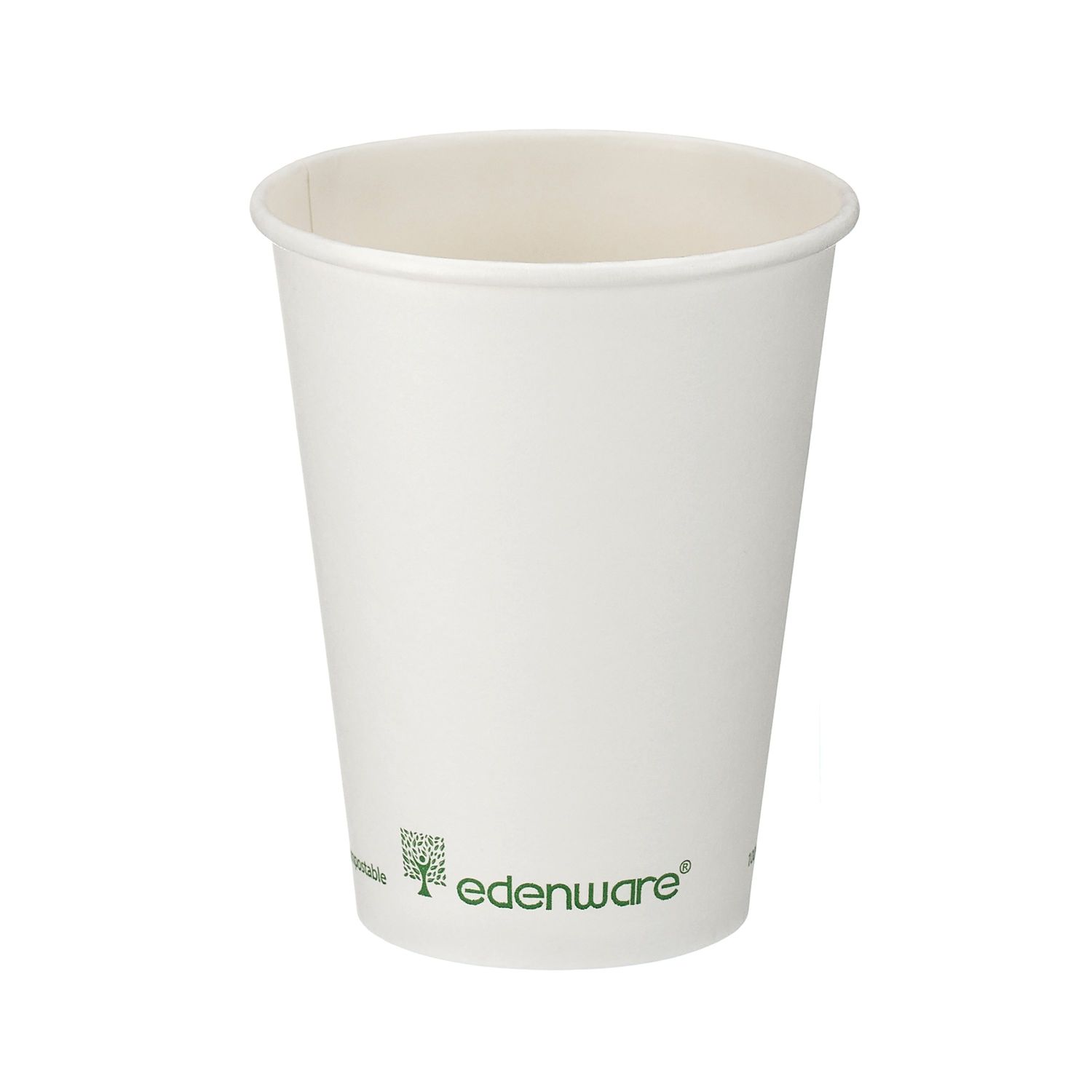 Gopak Single Wall Coffee Cup PLA Lined 12oz White (Pack of 1000) - B01023