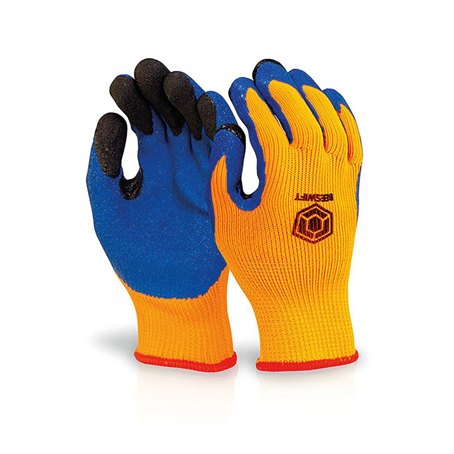 Beeswift Latex Thermo-Star Fully Dipped Gloves Orange 8 - BF3OR08