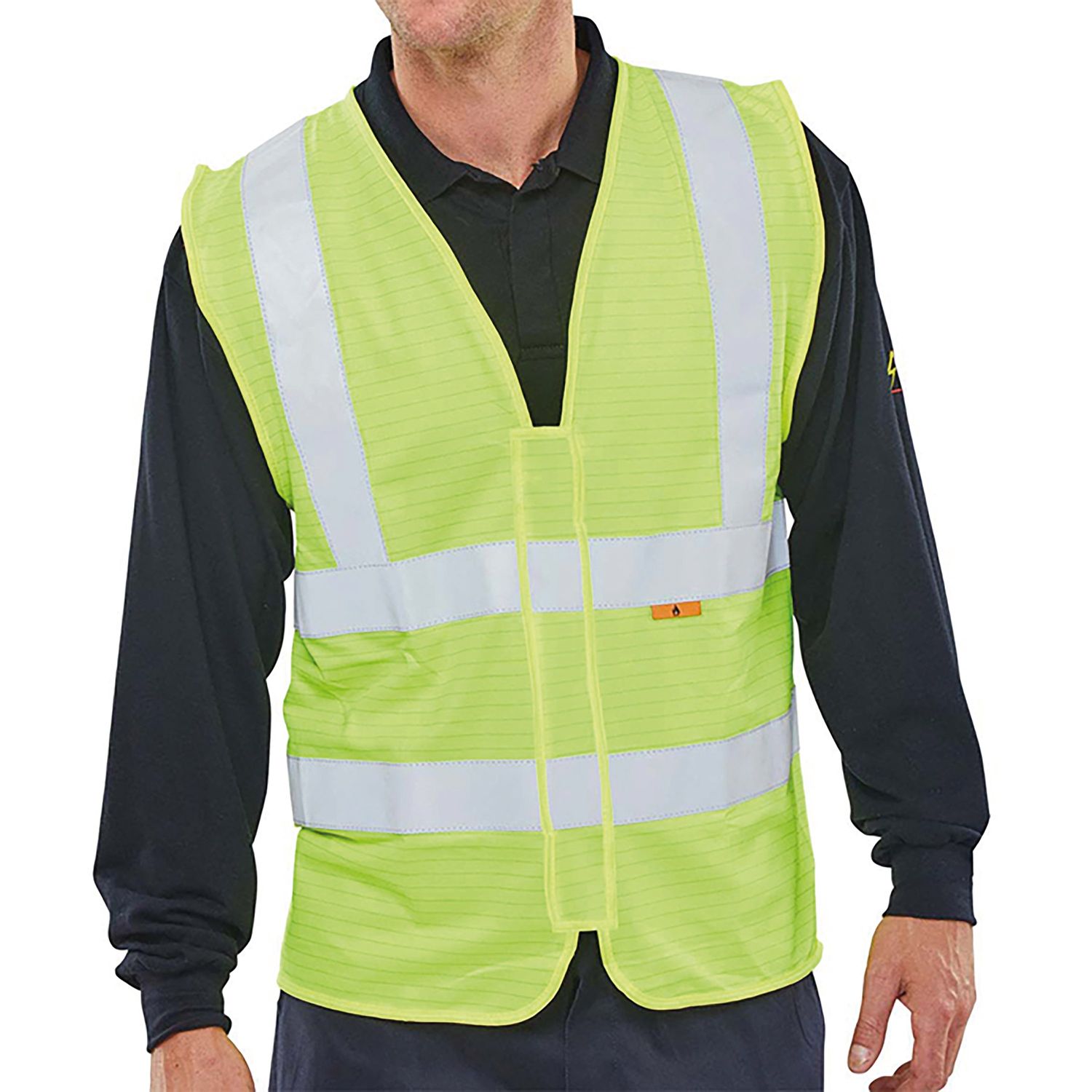 Beeswift Fire Retardant High Visibility Waistcoat Saturn Yellow S - CFRWCSYS