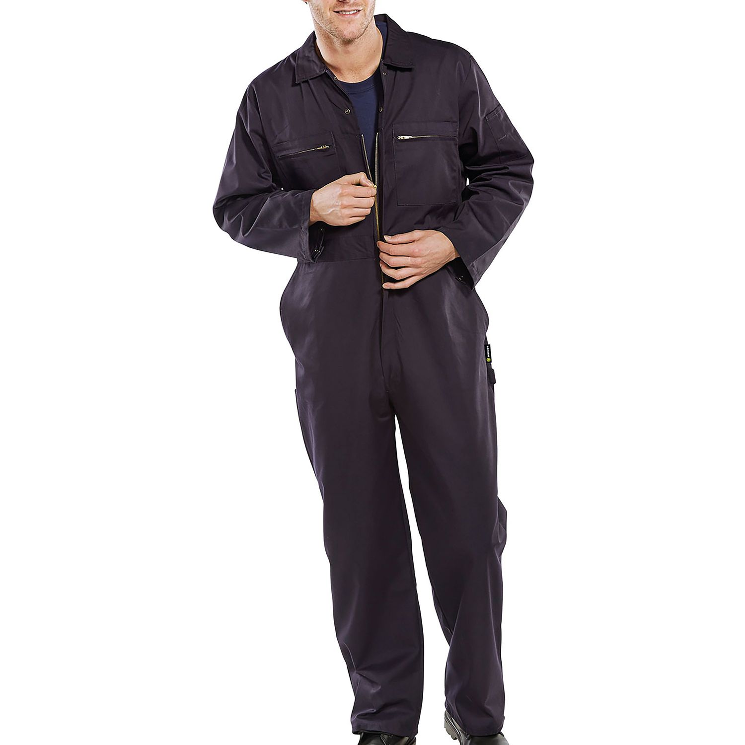 Beeswift Super Click Heavy Weight Boilersuit Navy Blue 40 - PCBSHWN40