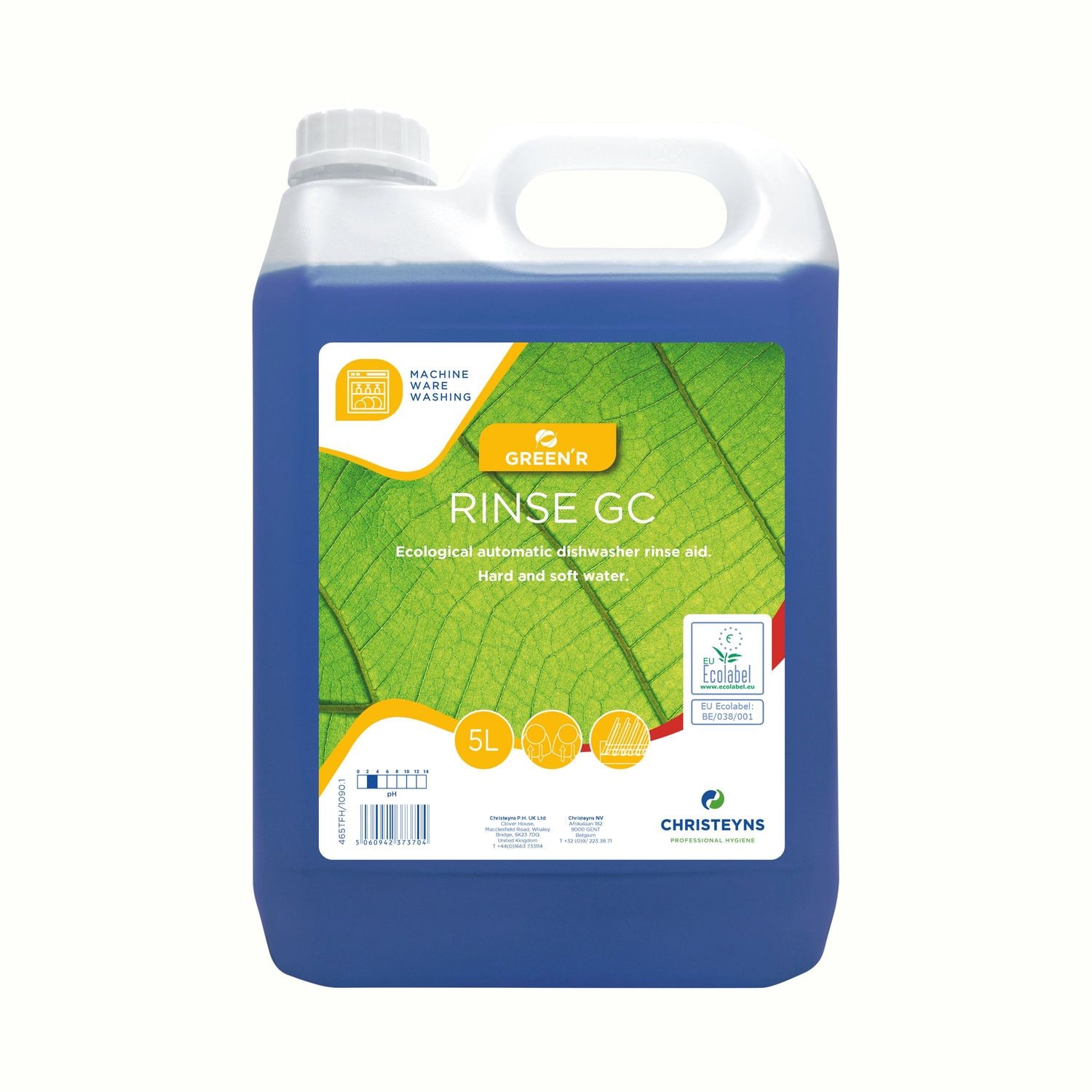 Green'R Ecological Automatic Dishwasher Rince Aid 5Litre