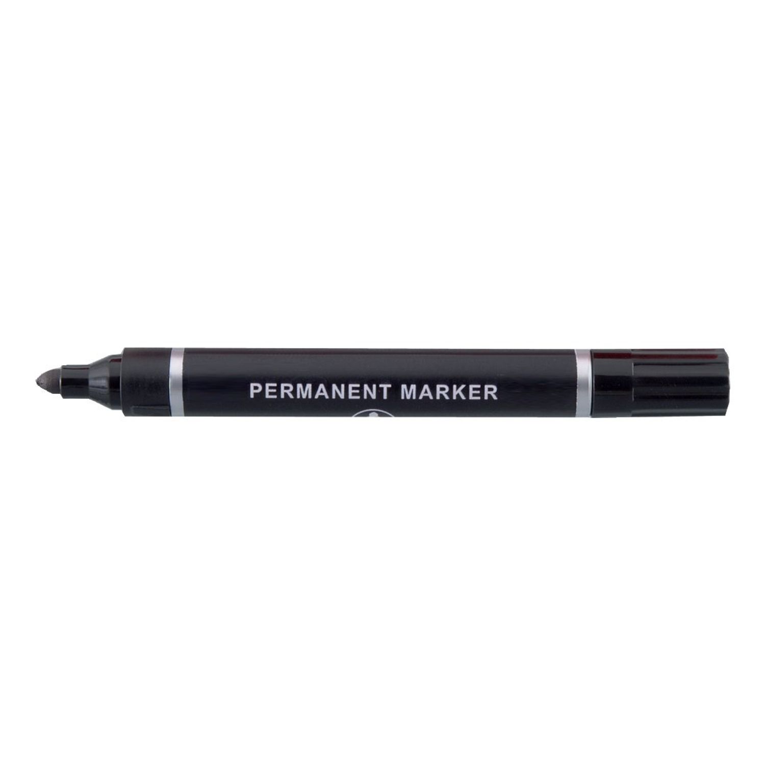 5 Star Permanent Marker Bullet Tip 2mm Line Black (Pack of 10)